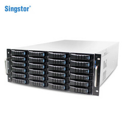 鑫云（Singstor）SS200P-24R高性能24盘位光纤共享磁盘阵列万兆 整机288TB企业盘