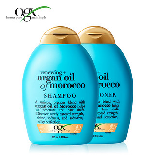OGX 摩洛哥坚果油水合修护套装（洗385ml+护385ml）赠 桉树护发素385ml