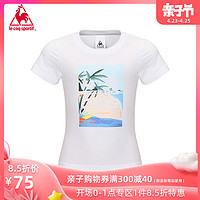 乐卡克法国公鸡海滩纯棉运动圆领T恤儿童CB-0145181J