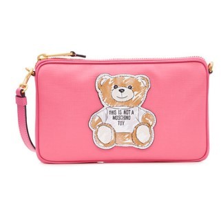 MOSCHINO 莫斯奇诺 女士斜挎包 桃红色
