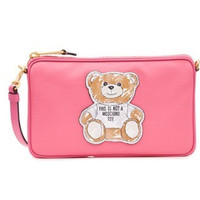 MOSCHINO 莫斯奇诺 女士斜挎包 桃红色