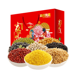 南稻北麦有机杂粮粗粮组合五谷杂粮米红豆黄豆绿豆薏米8袋装2128g *2件