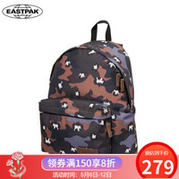 EASTPAK X Paul&Joe;跨界合作款 欧美休闲背包男  防泼水耐用双肩包 迷彩卡其EK81159P