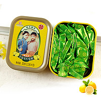 潘高寿 润喉糖 金银花柠檬水果味清新糖果铁盒装 99g