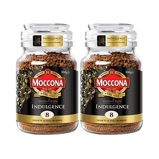 88VIP：Moccona 摩可纳 Indulgence咖啡馆系列 速溶咖啡 100g*2瓶 *2件