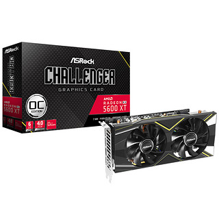 ASRock 华擎 RX5600XT Challenger D 6G OC挑战者 游戏显卡