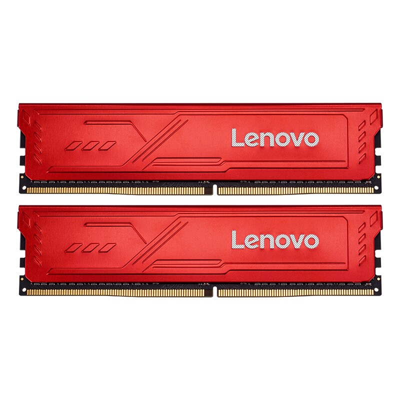 Lenovo 联想 红靡战甲 DDR4 2666MHz 红色 台式机内存 16GB 8GB*2