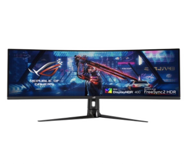 asus 华硕 xg43vq 43英寸显示器 3840×1200 va 120hz hdr400 1800r