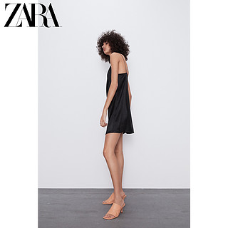 ZARA  05644421800 女装丝缎质感连衣裙