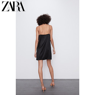 ZARA  05644421800 女装丝缎质感连衣裙