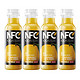 农夫山泉 NFC果汁（冷藏型）100%鲜榨橙汁 300ml*4瓶 *9件