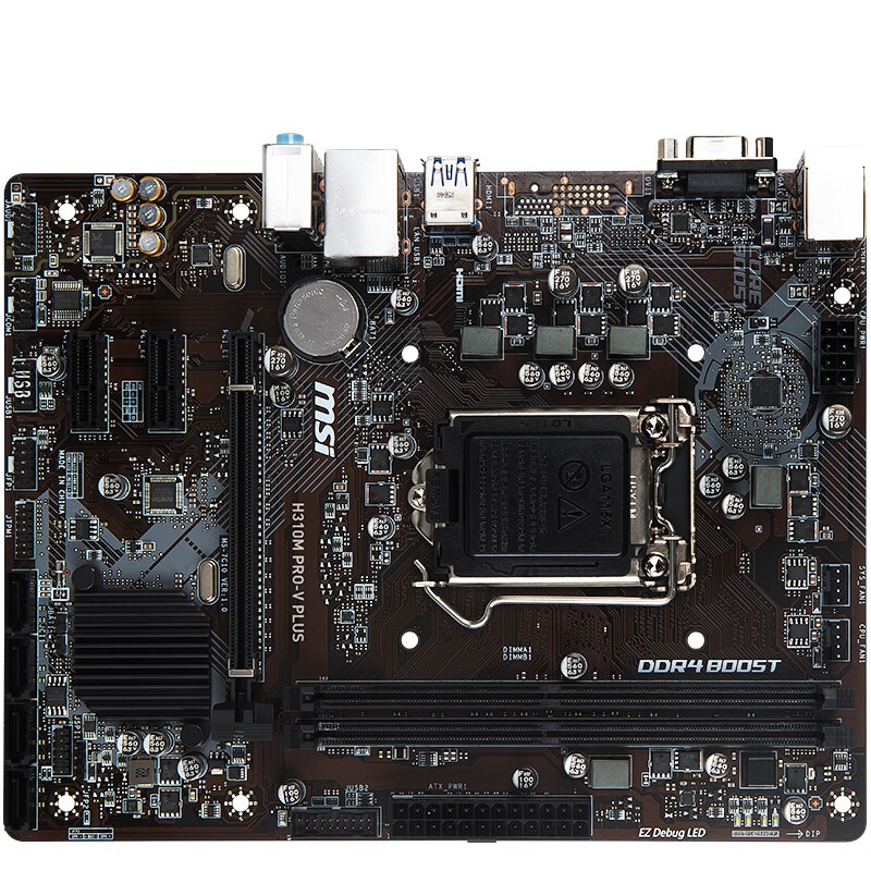 msi 微星 h310m pro v plus 主板 m-atx(紧凑型) h310
