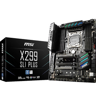 MSI 微星 X299 SLI PLUS ATX主板（intel LGA2066、X299）