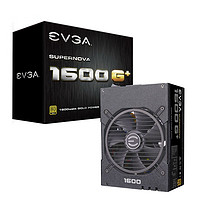 EVGA 额定1600W G+电脑电源(80PLUS金牌/全模组/10年质保/FDB轴承风扇/全日系电容/台式主机电源)