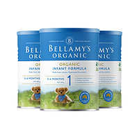 考拉海购黑卡会员：BELLAMY'S 贝拉米 有机婴儿配方奶粉 1段 300g 3罐装