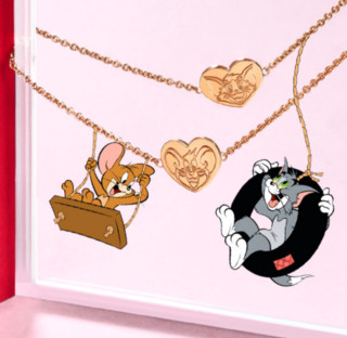 周生生 91573B Tom&Jerry猫和老鼠 18K金手链