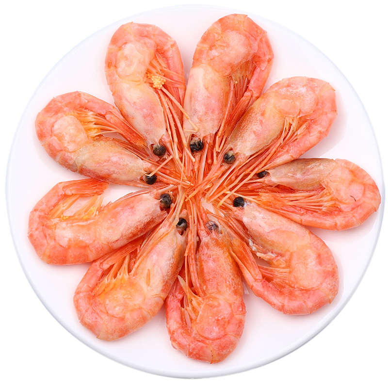 海皇湾 北极甜虾 2kg 单只6-8cm