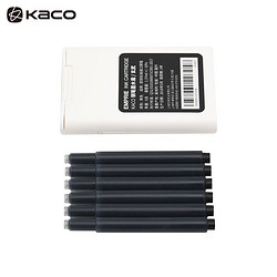 KACO 文采 大容量钢笔墨水囊6支/盒 黑色（玄武）