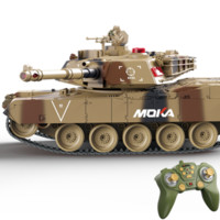 XINGYUCHUANQI 星域传奇 M1A2 儿童坦克遥控玩具 迷彩黄