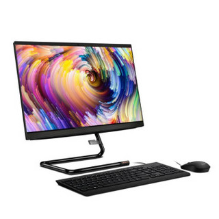 联想（Lenovo）AIO 520C 21.5英寸 致美一体机电脑 台式电脑 A4-9125 4G 256G SSD 黑色