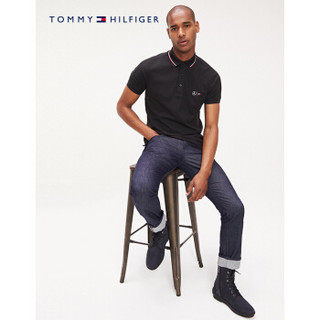 TOMMY HILFIGER 男装2019秋季奔驰联名款短袖POLO衫 TT0TT05790 黑色BAS M