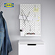 IKEA 宜家 SKADIS斯考迪斯小钉板组合白色简约现代墙面收纳洞洞板