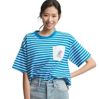 Gap 盖璞 000567669 迪士尼冰雪奇缘联名 女士条纹T恤