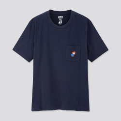 优衣库 UNIQLO 优衣库 SUPER MARIO 35TH 中性印花T恤428708 藏青色 XS