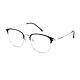 OURNOR 欧拿 ONBT005半框眼镜+平光防蓝光镜片+赠护理套装