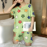 Xianzhiyi 仙之仪 SDR短 女士短袖短裤睡衣 2件套