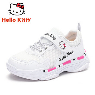 HELLOKITTY 童鞋女童运动鞋 休闲旅游跑步鞋 K8538834白色26