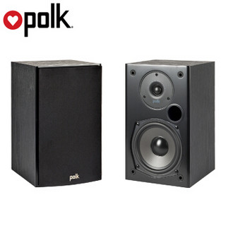 普乐之声（polk）T15 书架箱HIFI高保真无源2.0发烧音箱家庭影院环绕音响 黑色