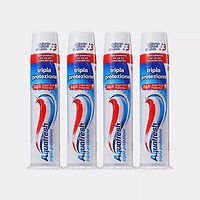 Aquafresh 直立式真空按压三色牙膏100ml *4支装