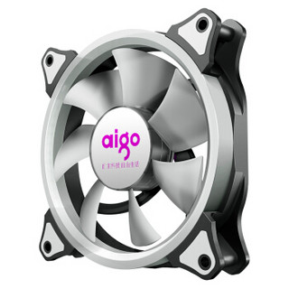 aigo 爱国者 极光Ⅱ 玫红色 机箱风扇 120mm 单色光