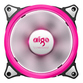 aigo 爱国者 极光Ⅱ 玫红色 机箱风扇 120mm 单色光