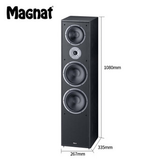 密力（MAGNAT）Monitor Supreme 2002 落地式高保真2.0声道一对无源HIFI发烧音箱家用音响（黑色）