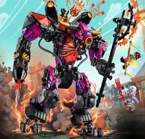 lego乐高悟空小侠系列80010牛魔王烈火机甲