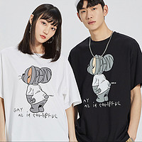PEACEBIRD 太平鸟 x 猫和老鼠系列 男士纯棉T恤