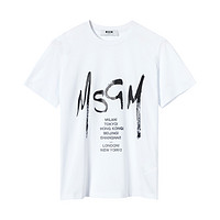 MSGM 女式正面logo短袖T恤 MDM174