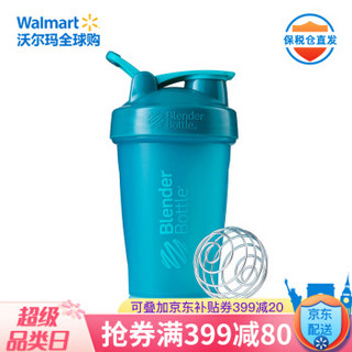 BlenderBottle 经典摇摇杯 运动水杯 蓝色 400ml *8件