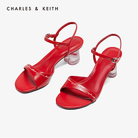 CHARLES＆KEITH CK1-60900191 爱心后跟高跟凉鞋