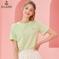 E·LAND EERAA6301I 女士刺绣短袖T恤