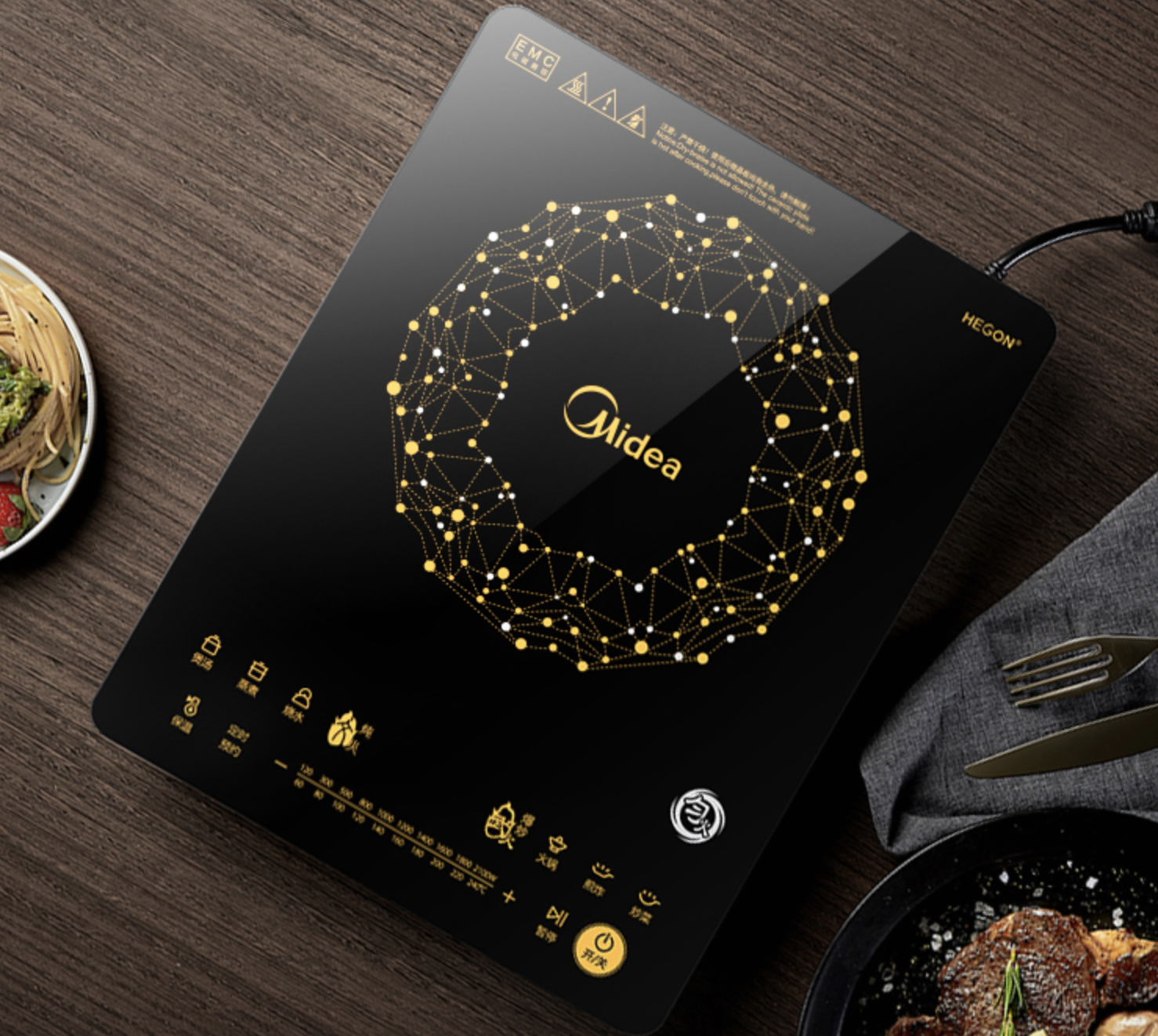 media 美的 c21-wt2118 电磁炉 黑色