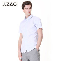 京东京造 J.ZAO 13482019051513 男士免烫短袖衬衫