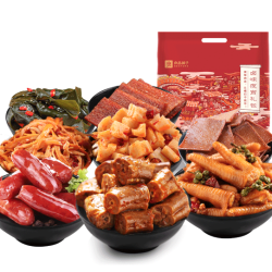 良品铺子 卤味夜宵零食大礼包405g 共16包