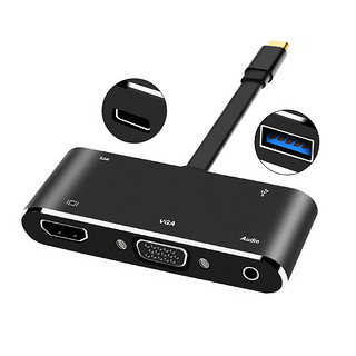 悦智人心Type-C转换HDMI/VGA器扩展坞USB苹果MacBookpro电脑三星S8华为Mate10/20手机分