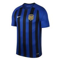 NIKE 耐克 男士运动T恤 909107-480 黑色/蓝色 M