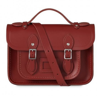 Cambridge Satchel mini磁扣斜挎剑桥包 8.5英寸 正红色