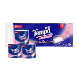 Tempo 得宝 樱花香味有芯卷筒纸巾  4层*160g*10卷  +凑单品