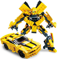 古迪 8711大黄蜂益智变形拼装汽车机器人